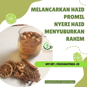Gawe Rempah -Paket 20 hari Teh  Detox Rahim Premium | Promil |20 Sachet