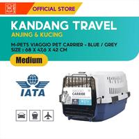 Gambar M-Pets Viaggio Pet Carrier Size Medium / Kandang Anjing Kucing - Blue-Grey dari M-Pets Volk Pets Indonesia Kota Tangerang 3 Tokopedia