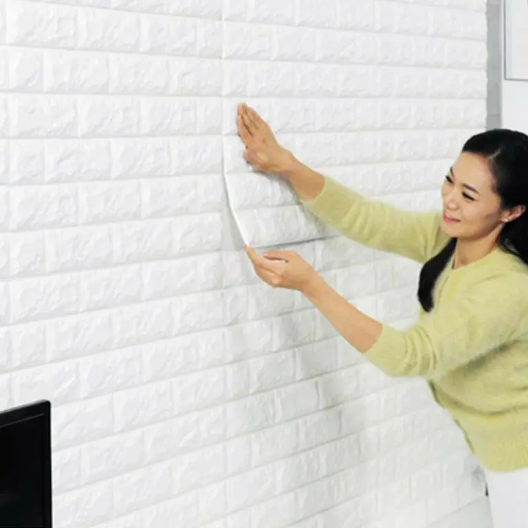 Paket 10 PCS Wallpaper Dinding 3D Foam Motif Batu Bata 70 x 38 CM 3mm Dekorasi Dinding Kamar Murah