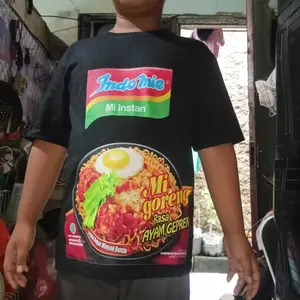 [Free Stiker Nama] Kaos Anak Hykids Motif Snack untuk usia 1-12 Tahun Laki-laki dan perempuan