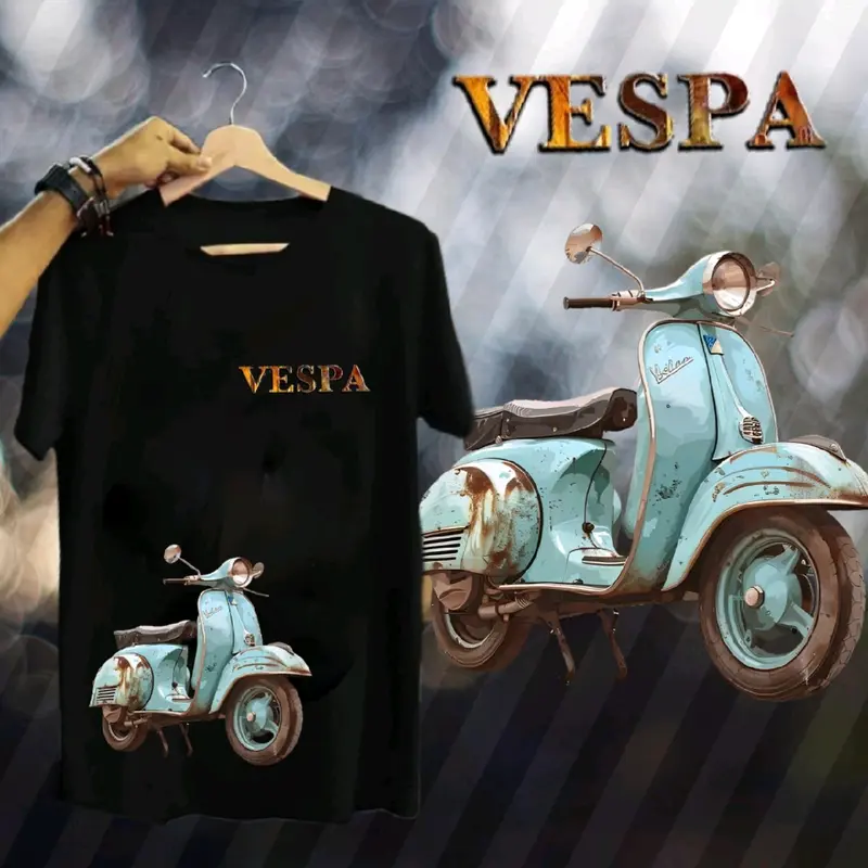 ATASAN KAOS T-SHIRT BAJU DISTRO VESPA UNISEX DEWASA LENGAN PENDEK HARGA GROSIR TERBARU 2