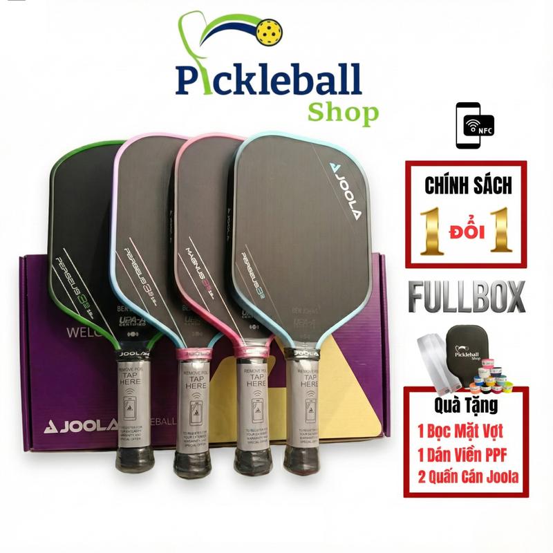 Vợt pickleball Joola 3S hàng Fullbox Joola thiết kế đẹp nhất 2025 mặt siêu nhám bảo hành 2 tháng