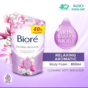 BIORE Sabun Mandi Cair Relaxing Aromatic Pouch 800ml