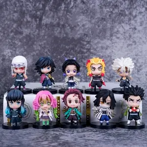 Action Figure Kimetsu no Yaiba | Mainan Tokoh Aksi Pajangan Anime Demon Slayer Uzui Tengen Tomioka Giyu Kocho Shinobu Rengoku Kyojuro Shinazugawa Sanemi Tokito Muichiro Kanroji Mitsuri Kamado Tanjiro Iguro Obanai Himejima Gyomei