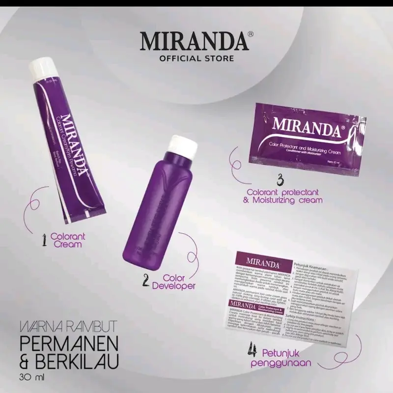 Cat Rambut Miranda 30ml - Pewarna Rambut Aman dan Tahan Lama 1