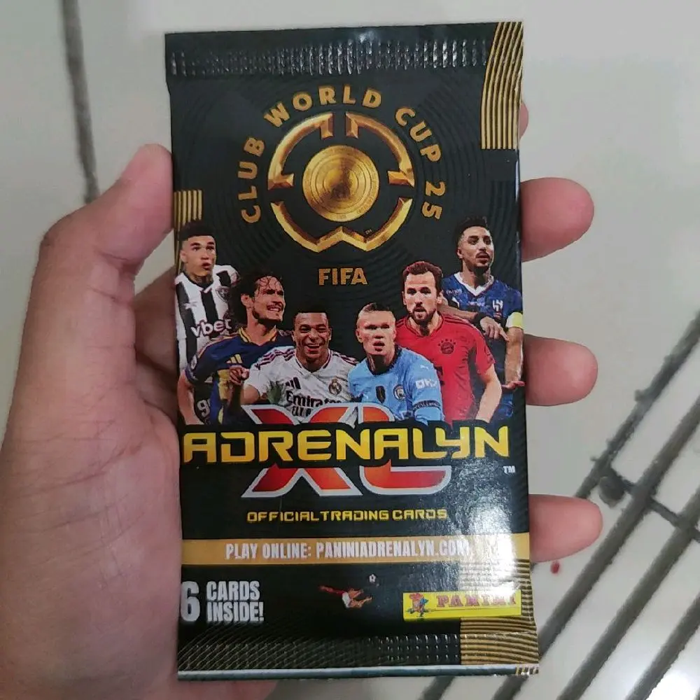 Panini FIFA Club World Cup Adrenalyn 2025 Edisi Terbaru Kartu Sepak Bola Terbaik dengan 6 Kartu Official Trading Cards