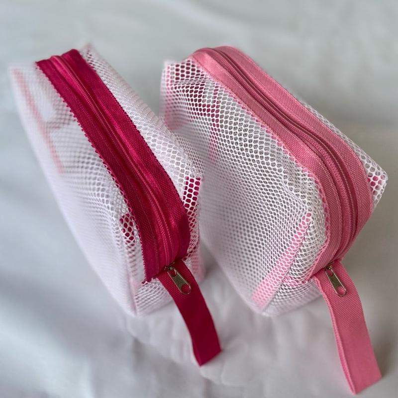 queencrown17 puch kosmetik tas jaring tas makeup organizer tas sabun 7
