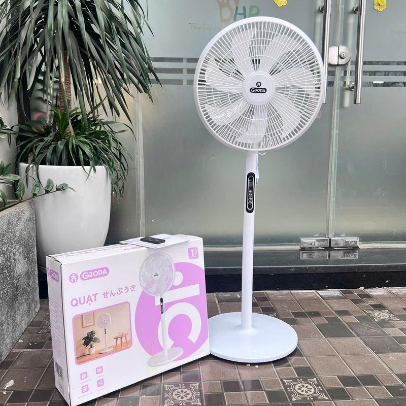 [GROPA] Quạt Cây Đứng GROPA G9-001 Điều Khiển Từ Xa, Có Hẹn Giờ -7 Cấp Độ Gió Bảo Hành 6 Tháng