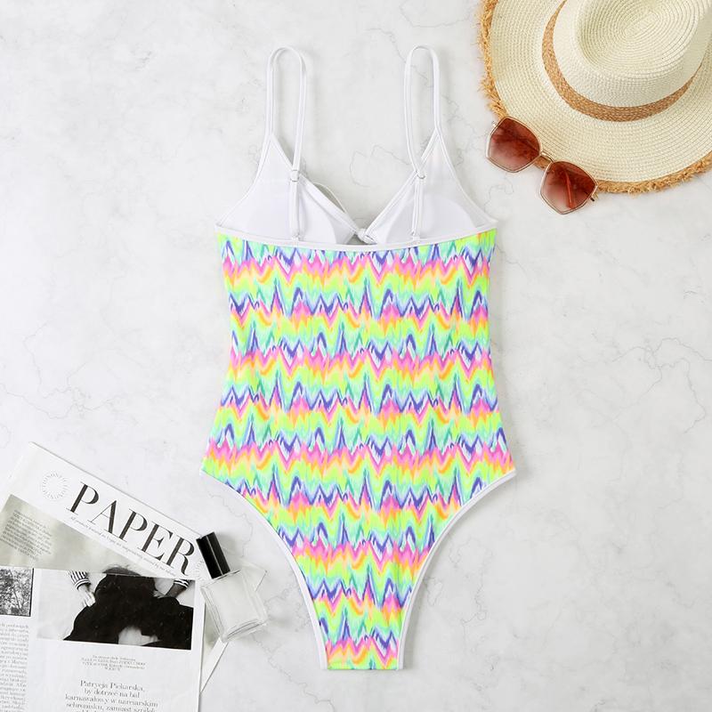 Product Introduction of One Piece Swimsuits for Women Tummy  Bathing Suits Cute Keyhole Swimwear 5
