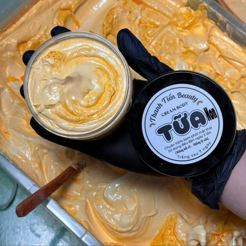 Kem Body Cốt Tữa Non (500G) - Tươm Dầu Vàng Trăng Khử Thâm Cấp Ẩm Collagen Vitamin E Hỗ Trợ Dưỡng Ẩm Làm Trắng Da Cho Da Vàng Ngăm Đen Lì
