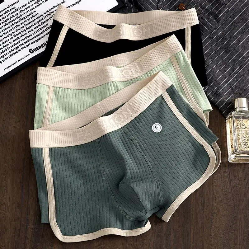 Đồ Lót Nam, Hàng Mới Về, Boxer Đùi Thoáng Khí Cotton, Thoải Mái, Cao Cấp, Thích Hợp Cho Giới Trẻ, Quần Hợp Xu hướng, Quần Nam
