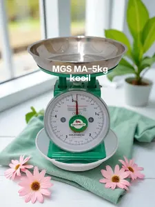 Timbangan duduk manual jarum Maxmech 5kg kecil.