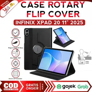 Redy Case For Infinix Xpad 20 11 2025 Flip Cover Rotary 360 Full Protection Leather Case Standing Casing Kulit Premium