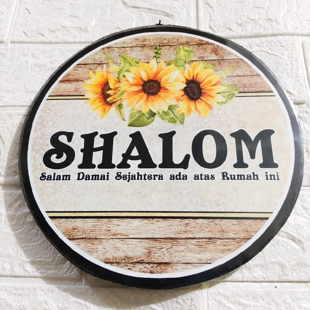 Hiasan dinding Shalom JUMBO Bulat"BLJ01"
