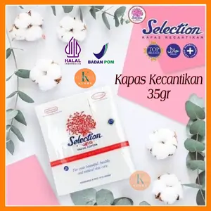 KAPAS SELECTION Facial Cotton 35gr (Kapas Kotak)