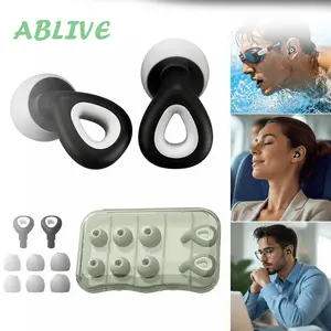 Penutup Telinga Tidur Silicone Earplug Renang Anti Air Ear Plug Peredam Suara Tidur Universal Dengan Kepala Pengganti Tempat