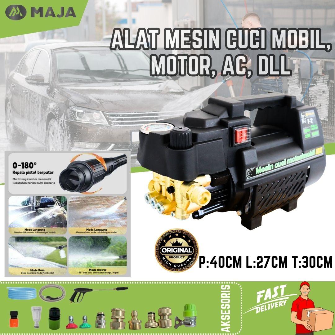 Jet Cleaner MAJA F2 Premium Deluxe High Pressure Washer 180Bar 600W – Mesin Cuci Motor Mobil Semprotan Kencang Tekanan Tinggi Portable Alat Pembersih AC Mesin Steam Motor Mobil Hemat Listrik Jet Cleaner MAJA F2 Premium Deluxe High Pressure Washer 180Bar 600W – Mesin Cuci Motor Mobil Semprotan Kencang Tekanan Tinggi Portable Alat Pembersih AC Mesin Steam Motor Mobil Hemat Listrik