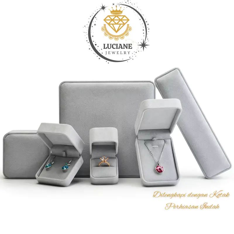 Kalung Liontin Wanita Pendant Water Drop Pear Necklace Diamond Moissanite Perhiasan Cewek Lapis Emas 3