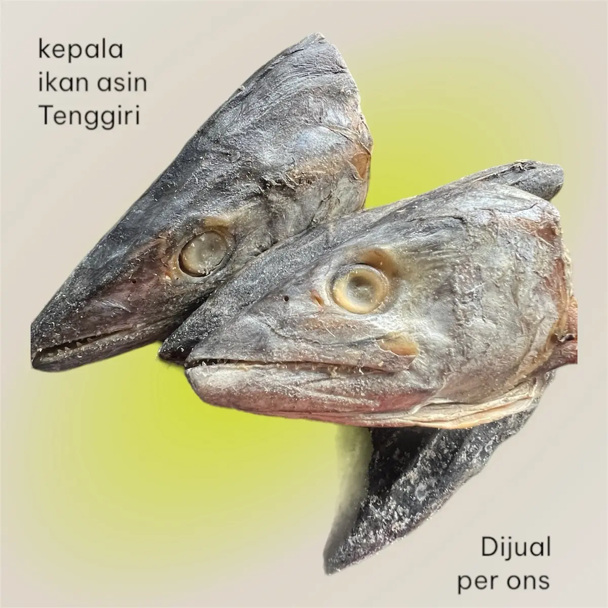Kepala Ikan Asin Tenggiri 1 ons