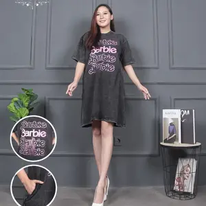 Dress Wash Wanita Kekinian/ Dress Korean Style Cotton Combed 24s