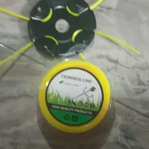 KDK Paket Trimer Head Dudukan Senar & Trimer Line Pisau Senar Nylon Tali Senar Potong Rumput 15 Meter 30 Meter 50 Meter