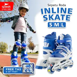 Speeds Sepatu Roda Inline Skate Anak Uniseks Sepatu Olahraga Outdoor 003-1000