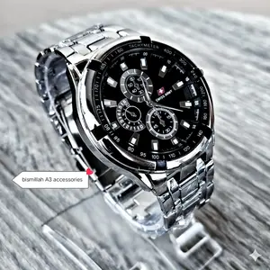 JAM TANGAN PRIA /JAM TANGAN UNISEX PRIA RANTAI STAINLES STELL FREE BATRAI CADANGAN