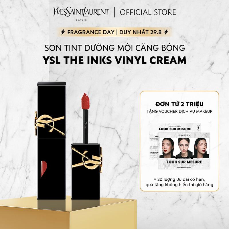 [FRAGRANCE DAY | DUY NHẤT 29.8]  Son tint dưỡng môi căng bóng YSL THE INKS VINYL CREAM
