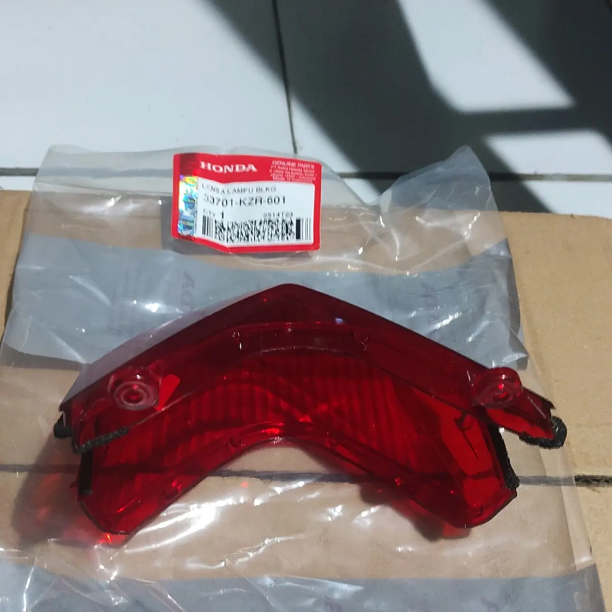 Kaca Stoplamp Mika Lampu Belakang Merah Honda Vario Techno 125 PGM FI Old Lama 2012 2013 2014 Ori - Motorcycle