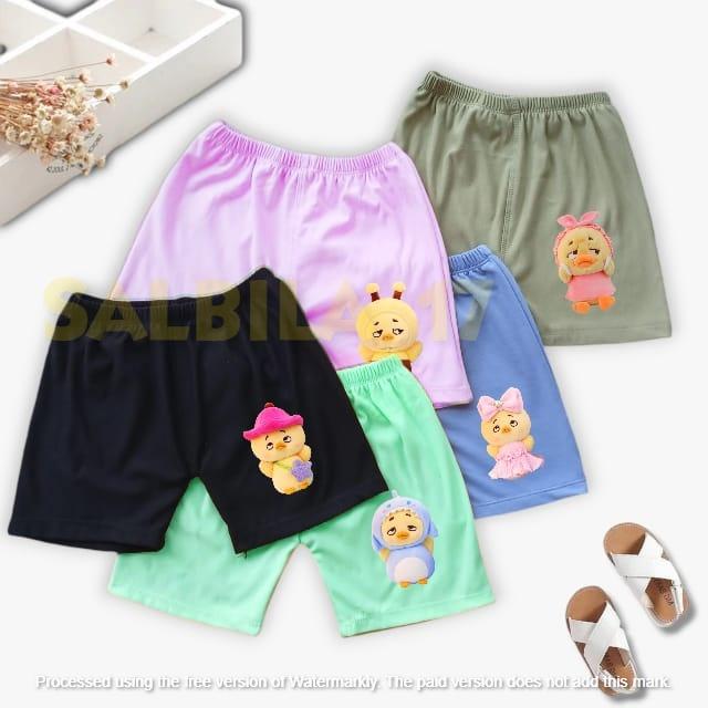 Paket 5 Pcs Celana Pendek Sablon Karakter Anak Perempuan Usia 1-13 Tahun Pakaian Bawahan Anak Perempuan 2
