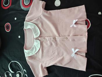 Product Review of Aster croptop kerah collar kancing variasi pita aktif Nyaman Casual Atasan Pendek Wanita kerah bulat formal katun slit kancing gold Fit from m**8 1