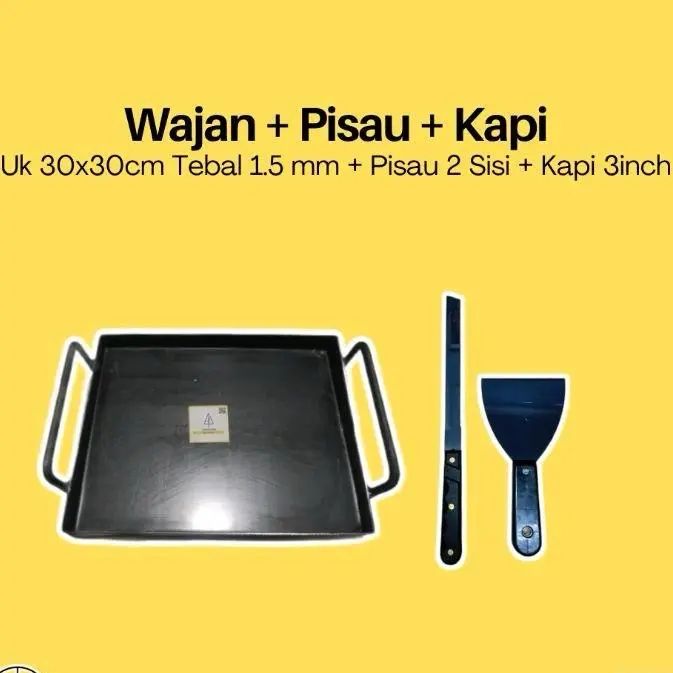 [COD] Paket Komplit / Plat Roti Bakar / Wajan Roti Bakar / Kuali Roti Bakar / Wajan Telur / Wajan Telor / Wajan Kebab / Wajan Burger / Wajan Shouffle / Wajan Sofel / Wajan Kuali Japanese Cake / Wajan Kue Jepan / Wajan Kuali Baja / Wajan Roti Bakar Murah