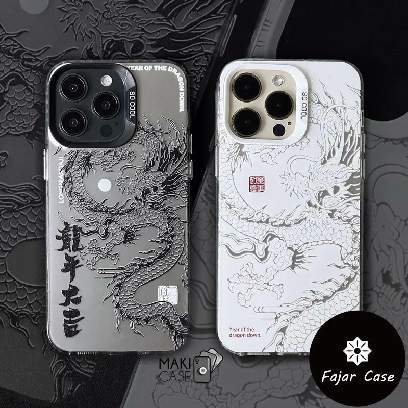 Casing Ponsel IMD Seni Naga Cangkang Keras Matte Premium untuk Iphone 15 Plus 15 15 Pro 15 Pro Max 11 11 Pro Max 7 Plus 12 12 Pro 12 Pro Max 13 13 Pro 14 8 Plus XR X XS 14 Pro XS Max 13 Pro Max 11 Pro 14 Pro Max 14 Plus case 0