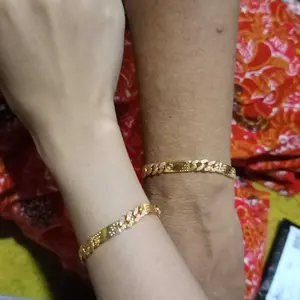 tebus murah gelang tangan wanita emas muda motif plat rantai dapat surat toko