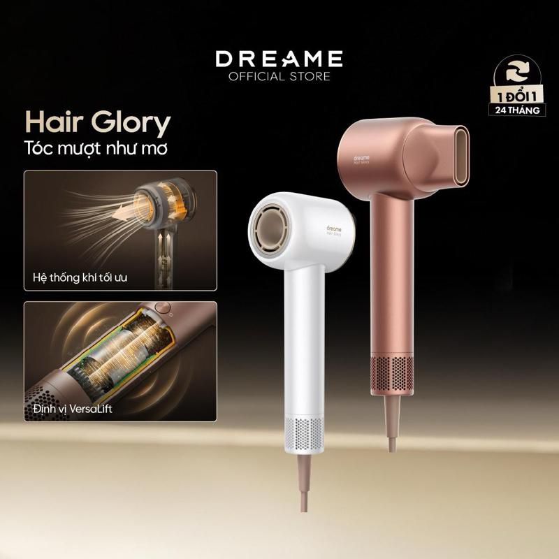 Máy sấy tóc Dreame Hair Glory Standard chăm sóc tóc nam Nữ - Hàng chính hãng - Bảo hành 24 Tháng Women
