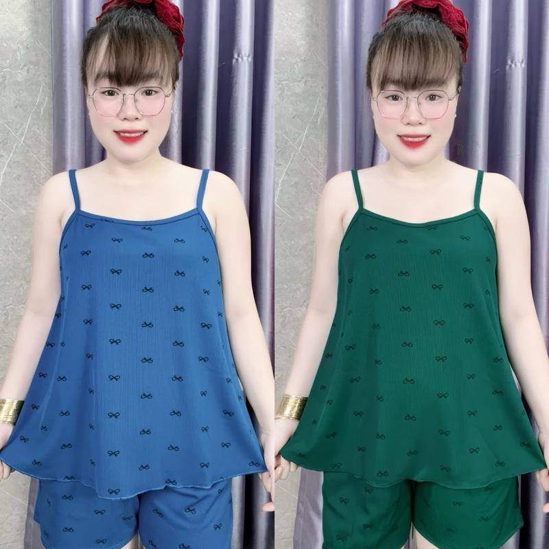 (40-90kg) CÓ TÚI BIGSIZE BỘ ĐÙI VẢI TĂM, BỘ 2 DÂY, THUN CO GIÃN, MẶC NHÀ, THOÁNG MÁT, DÀNH CHO NỮ