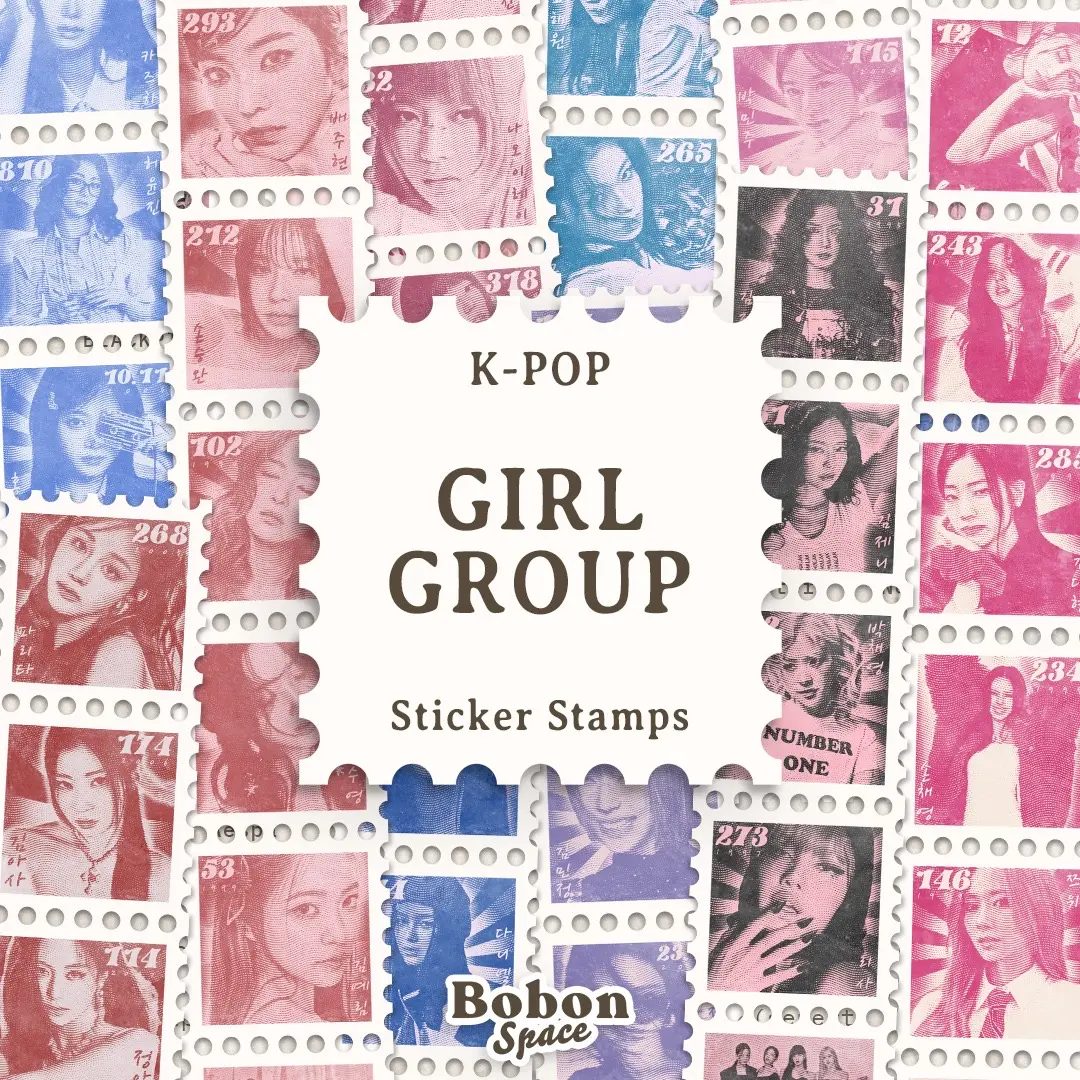 STICKER STAMPS KPOP - GIRL GROUP | STIKER PRANGKO PERANGKO ANTI AIR WATERPROOF AESPA BLACKPINK IVE RED VELVET TWICE NMIXX LE SSERAFIM BABY MONSTER NEW JEANS ILLIT BUKU PAPER STATIONERY JOURNALING JURNAL DEKORASI HP LAPTOP TUMBLR AESTHETIC