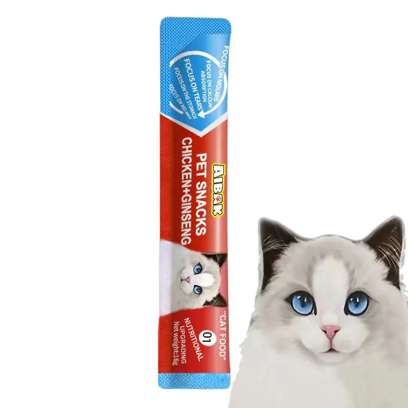 50pcs Snack Kucing Camilan Kucing Creamy Treats Kucing Snack Kucing Cat Treats Snack seaweed extract 24 bulan 7