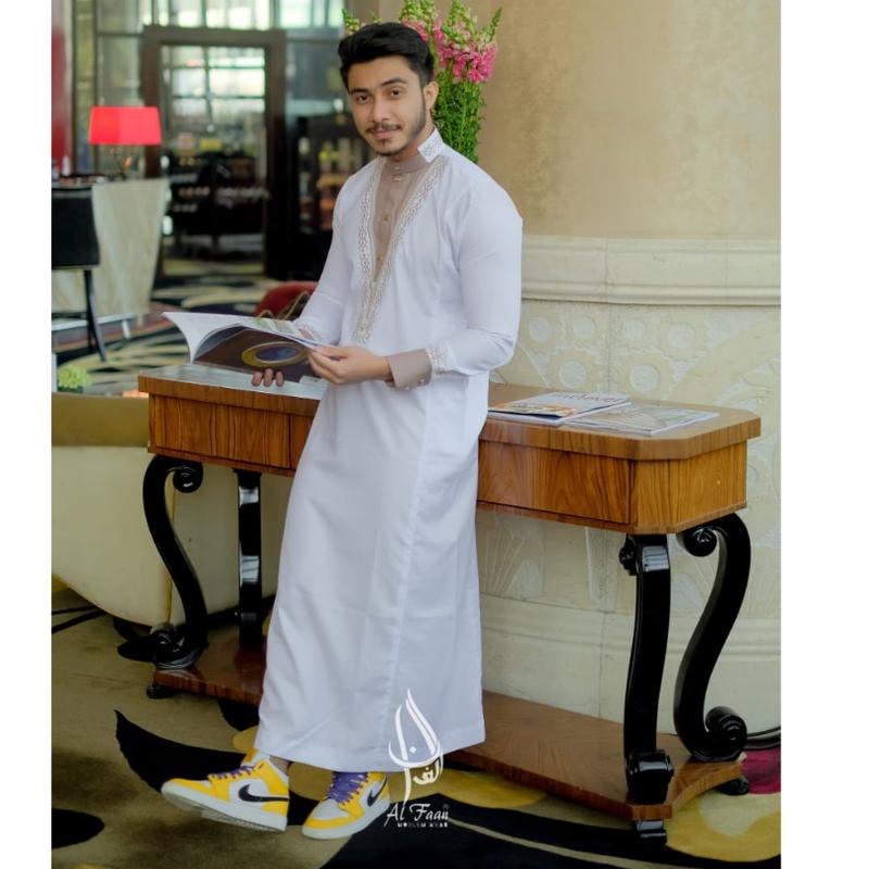 Terbaru Jubah Gamis Pria Dewasa Al Faan Bordir 1