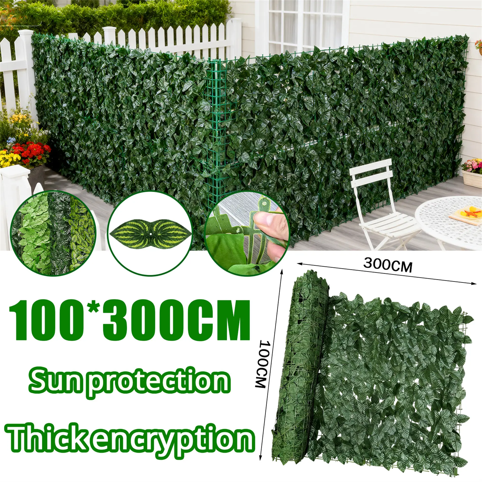 Daun Rambat Sintetis Roll Plastik 1M X 3M | pencetakan warna Dekorasi Rumah Garden Wedding Outdoor