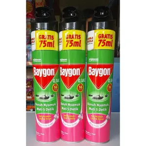 Paket Semprot Baygon Ukuran 675ml (Isi 3 Pcs) - Baygon Garden Flower