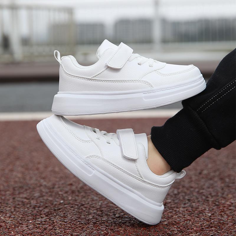 Children Sneakers Boys Sports Shoes Breathable Lightweight Casual Daily School Kids Shoes Running Walking Sneakers All White 2