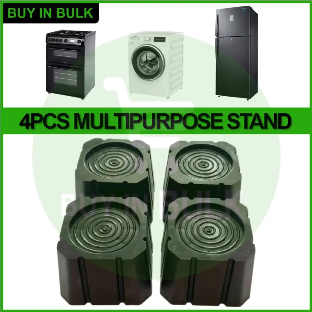 【REFUND IF DAMAGE】4pcs Heavy Duty Multipurpose Stand Fridge Stand Base Washing Machine Base Peti Sejuk Washer Dryer Stand Kaki Tahan