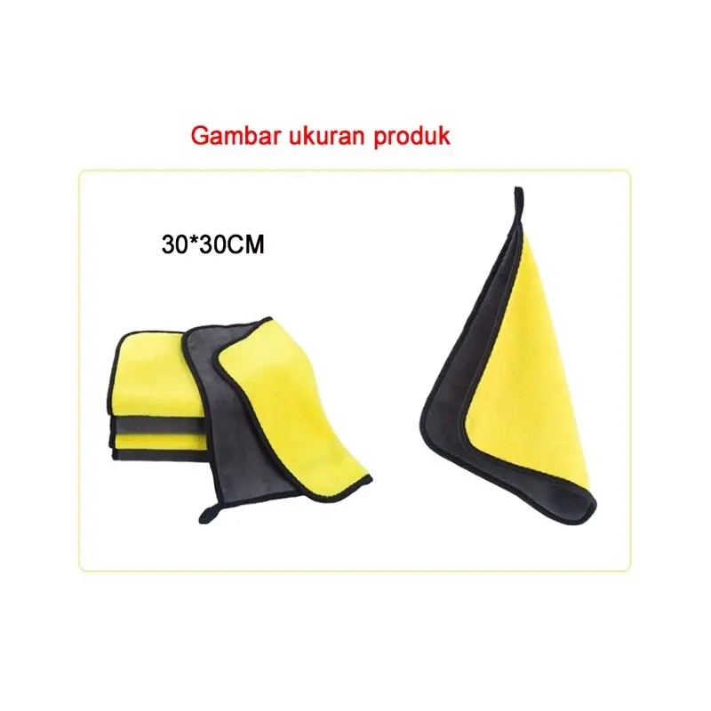 KAIN LAP MICROFIBER MOBIL MOTOR  2 SISI MULTIFUNGSI  30X30CM COD