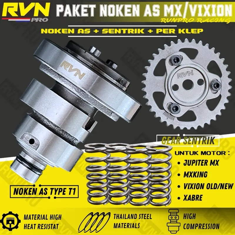 PAKETAN NOKEN AS RVN RACING CAM JUPITER MX VIXION MXKING MXKING R15 OLD ...