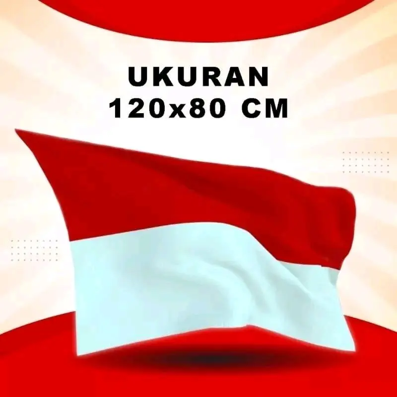 Bendera merah putih indonesia ukuran sedang 120×80