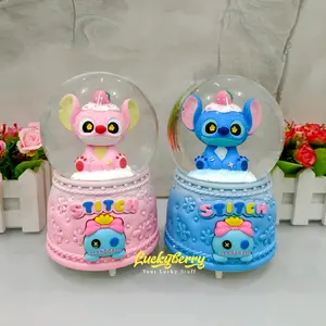 FITUR LENGKAP PREMIUM Snowball / Pajangan Bola Kaca Music Box  XL(100) Otomatis Stitch