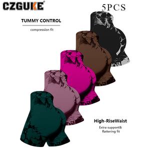 CZGUKE conjunto de 5 pzas para mujer: shorts deportivos ajustados de tiro alto con efecto realce de cadera, shorts de fitness y yoga sexys con forma de melocotón, pantalones de fitness sin costuras en tie-dye