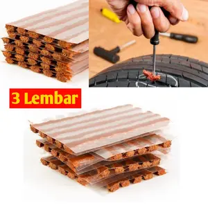 [3 Lembar] Refill Isi Ulang Karet Tambal Ban Tubles Lem Cacing Karet Tire Tubeless Car Kendaraan