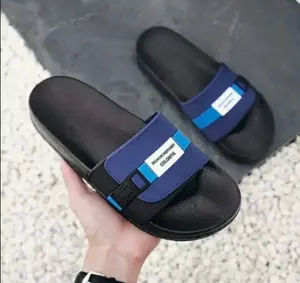 Sandal Slip On Pria Kekinian - Sandal Karet Cowok Motif Gesper